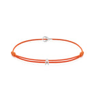 Orange Padel Chance Bracelet In Silver
