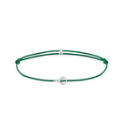 Green Padel Chance Bracelet In Silver