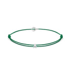 Green Padel Chance Bracelet In Silver