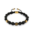 Onyx Shambala Bracelet In Gold