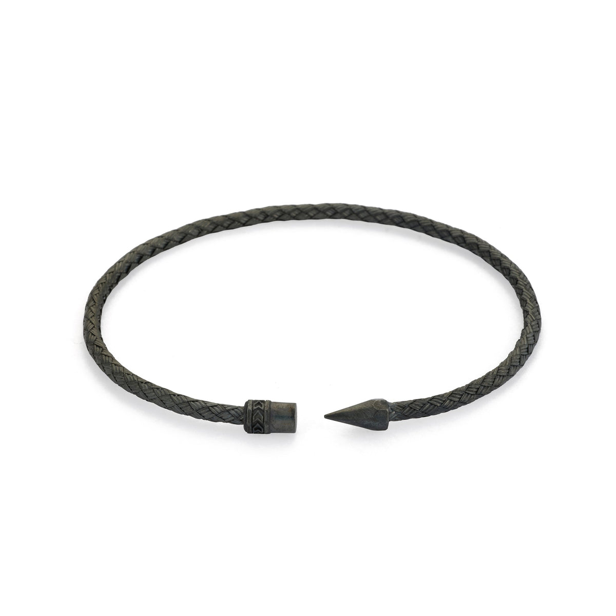 Octagon Pencil Bangle In Oxide