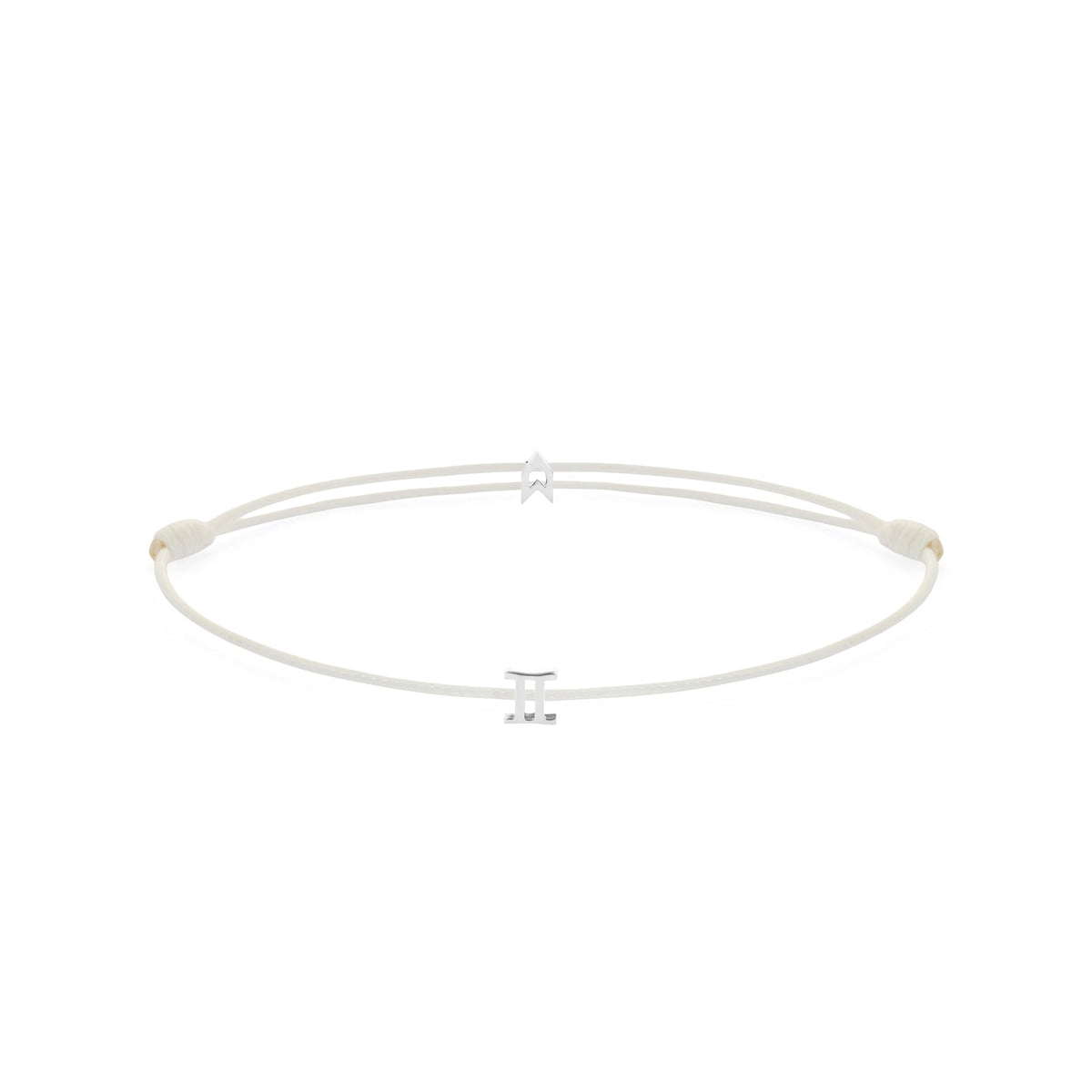 Zodiac White Chance Bracelet In Silver