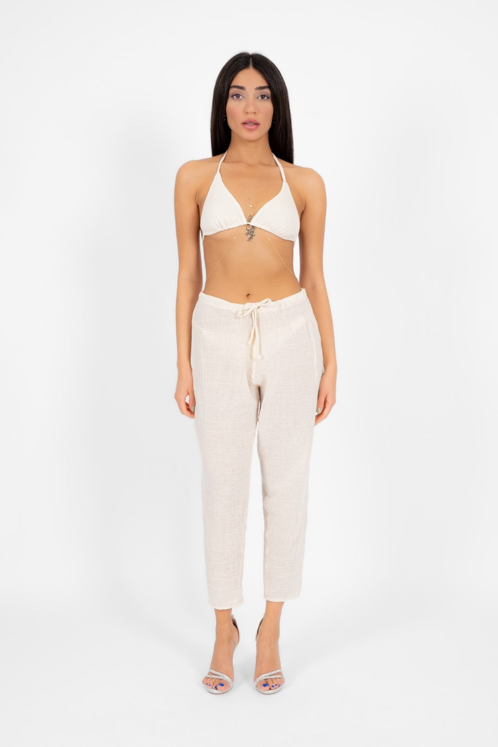 Ave Eva-İlya Cover Up Slim Pantolon-Pantolon-1-fleurdirect.live