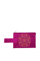 Ayanas-Sri̇ Yantra Clutch Çanta - Amethyst-Clutch-1-fleurdirect.live