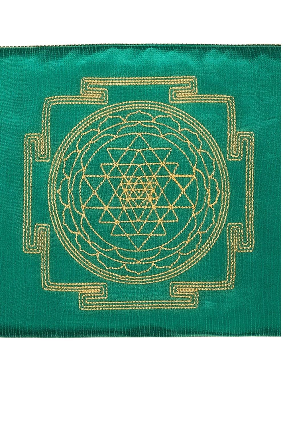 Ayanas-Sri̇ Yantra Clutch Çanta - Jade-Clutch-4-fleurdirect.live