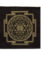 Ayanas-Sri̇ Yantra Clutch Çanta - Obsi̇di̇an-Clutch-4-fleurdirect.live