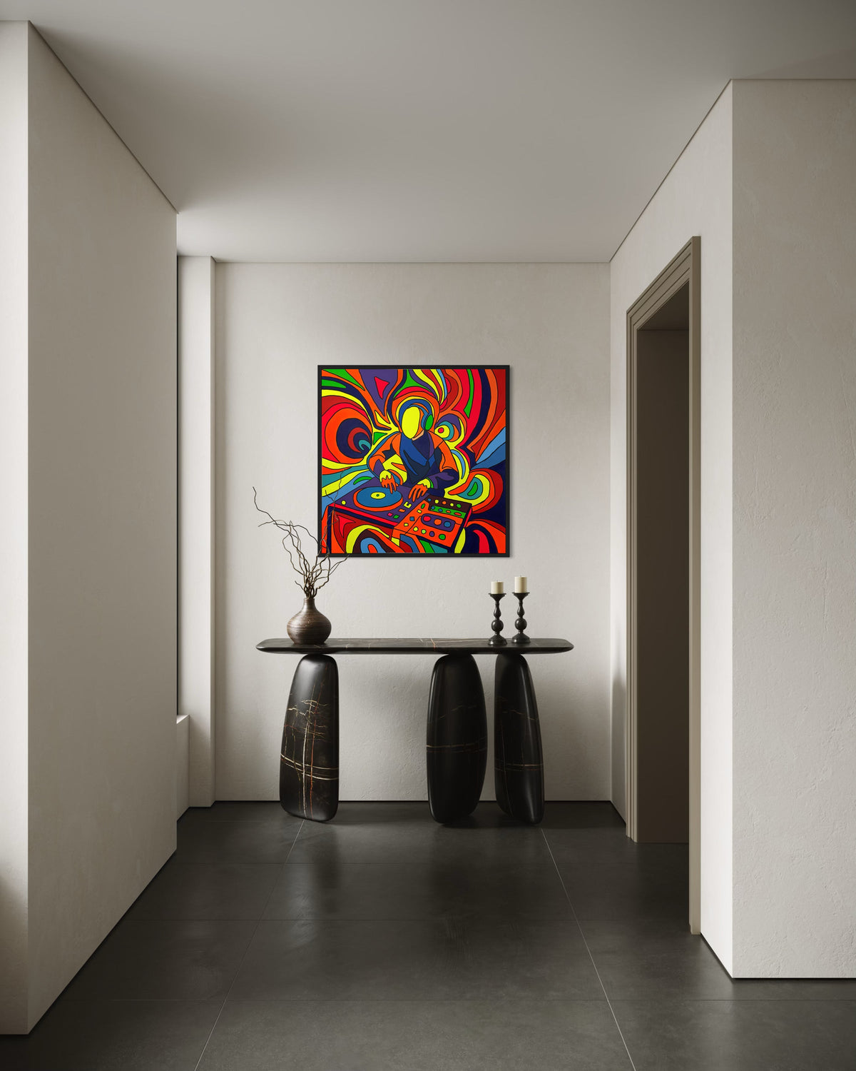 Glow N Flow Tablo | 100X100Cm