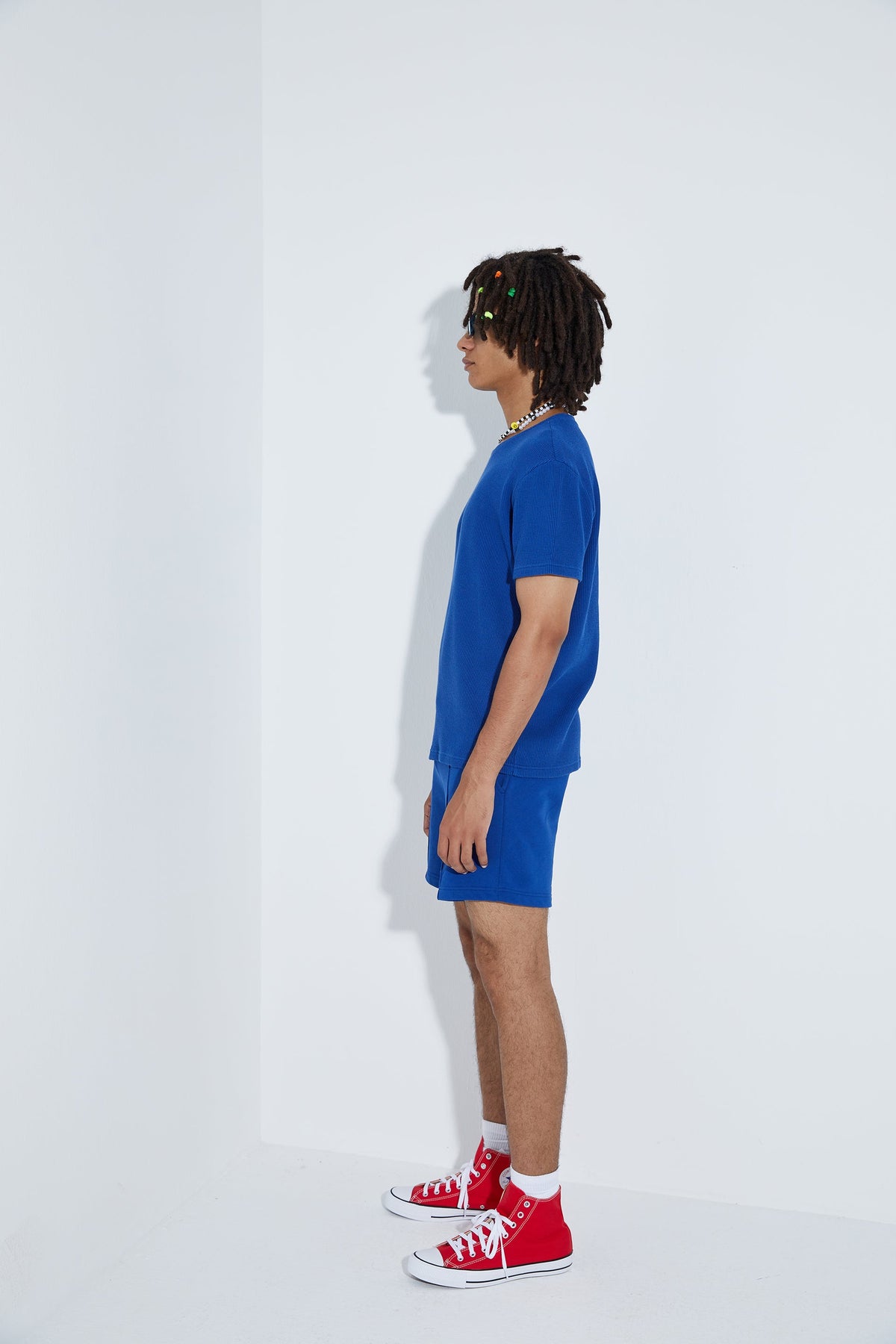 Waffle T-Shirt - Mavi
