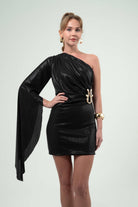 BÉLF-Aurora Black Dress-Elbise-2-fleurdirect.live