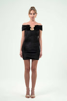 BÉLF-Ava Black Dress-Elbise-3-fleurdirect.live