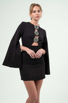 BÉLF-Valentina Black Dress-Elbise-2-fleurdirect.live