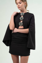 BÉLF-Valentina Black Dress-Elbise-3-fleurdirect.live
