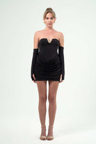 BÉLF-Vera Black Dress-Elbise-1-fleurdirect.live