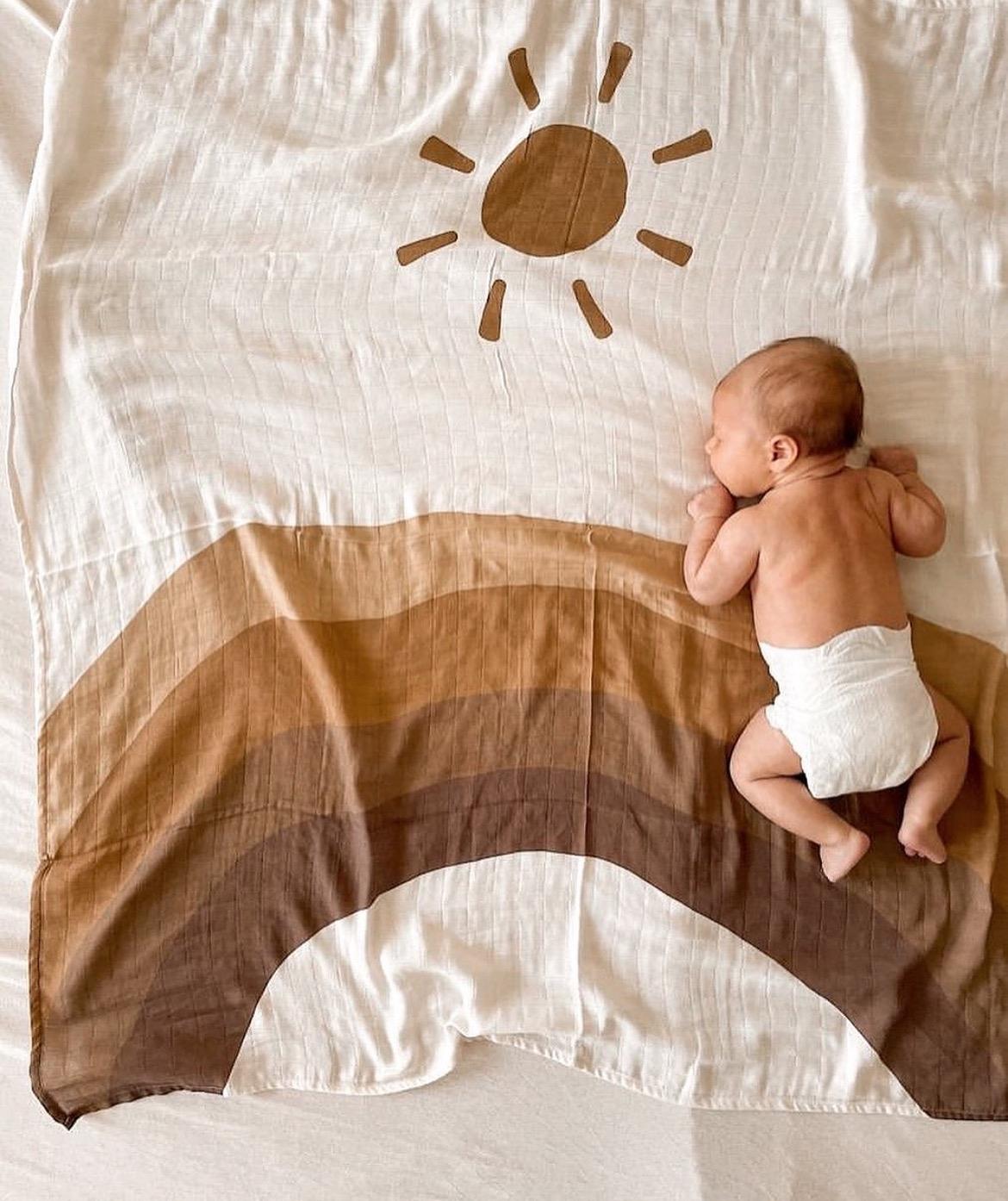 Babybek-Bohem Güneş Müslin Örtü-Pike-2-fleurdirect.live