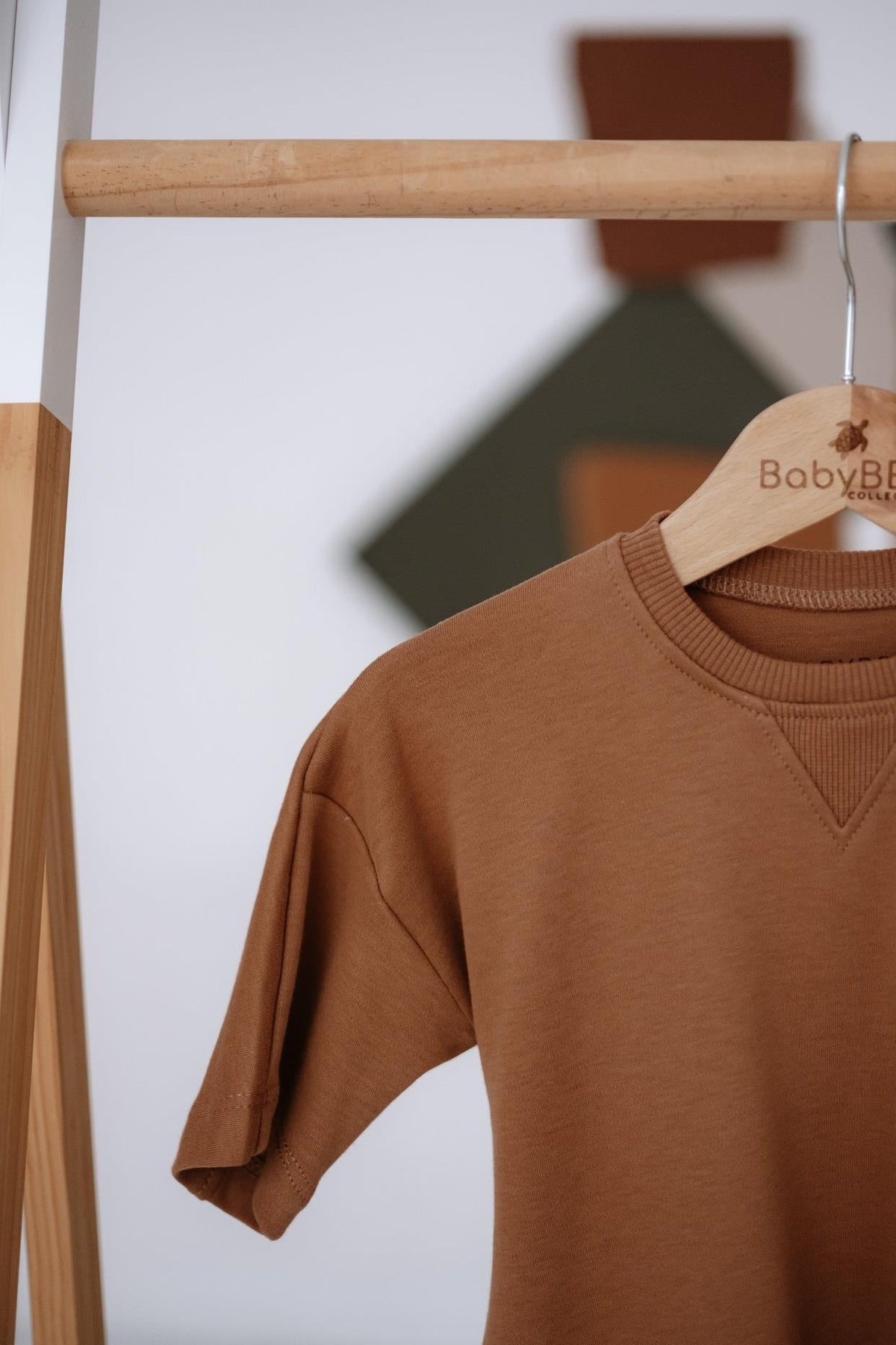 Babybek-Premium Kadın Oversize Kahverengi T Shirt-T-Shirts-4-fleurdirect.live