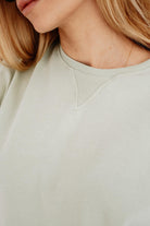 Babybek-Premium Kadın Oversize Su Yeşili T Shirt-T-Shirts-3-fleurdirect.live