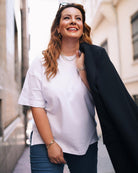 Babybek-Premium Oversize Kadın Beyaz T Shirt-T-Shirts-1-fleurdirect.live