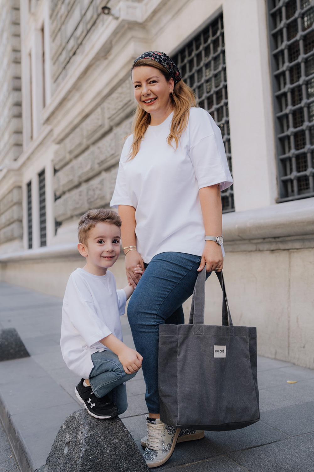 Babybek-Premium Oversize Kadın Beyaz T Shirt-T-Shirts-4-fleurdirect.live