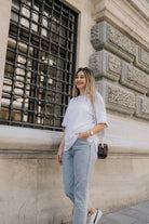 Babybek-Premium Oversize Kadın Beyaz T Shirt-T-Shirts-8-fleurdirect.live