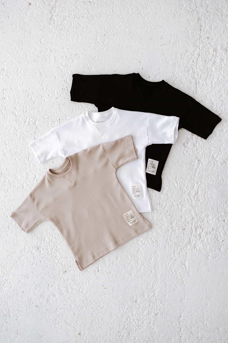 Babybek-Premium Oversize Unisex 3'lü Çocuk T Shirt-T-Shirts-5-fleurdirect.live