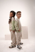 Babybek-Premium Unisex Eşofman Takımı Mint Dama-Alt - Üst Takım-4-fleurdirect.live