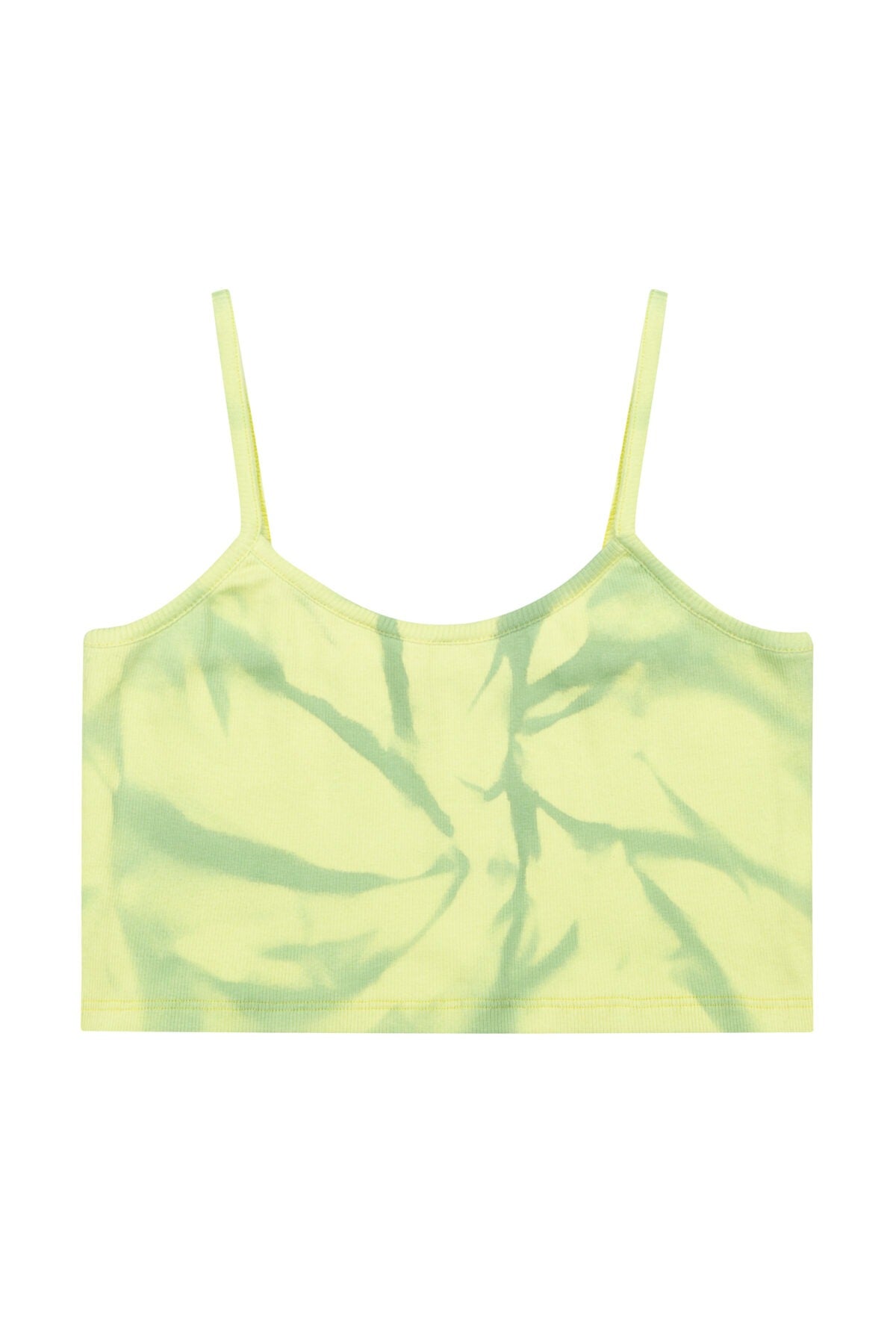 Batik Tank Top - Sarı/Yeşil