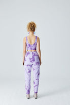 Denim Boyfriend Pantolon - Lacivert/Lila