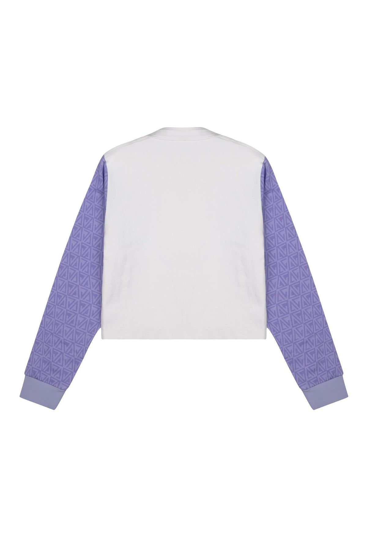 Denim Ceket - Beyaz/Mor