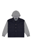 Denim Ceket - Gri/Lacivert