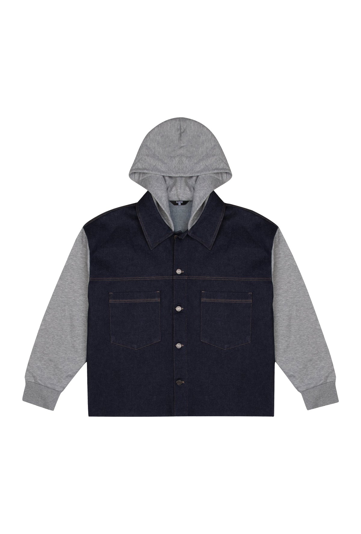 Denim Ceket - Gri/Lacivert