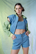 Denim Ceket - Yeşil/Sarı