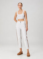 Denim Knit Tank Top - Beyaz/Kiremit