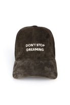 Don'T Stop Dreaming Süet Deri Şapka