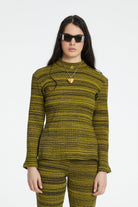 Knit Top - Sarı/Siyah