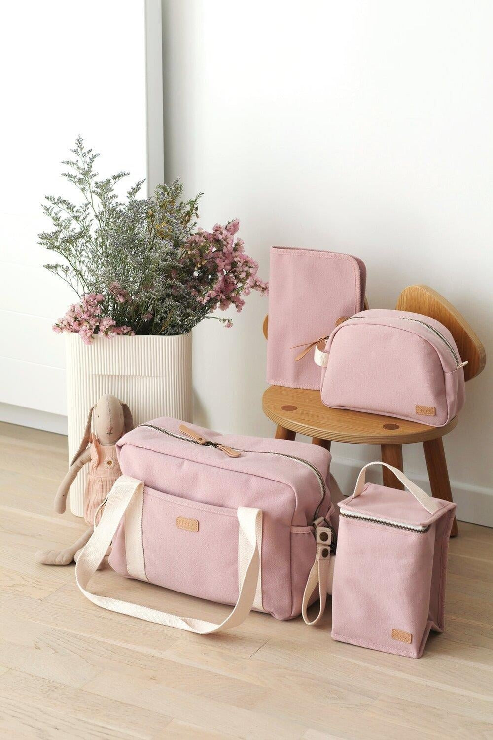İZotermik Beslenme Çantası, Canvas Dusty Pink