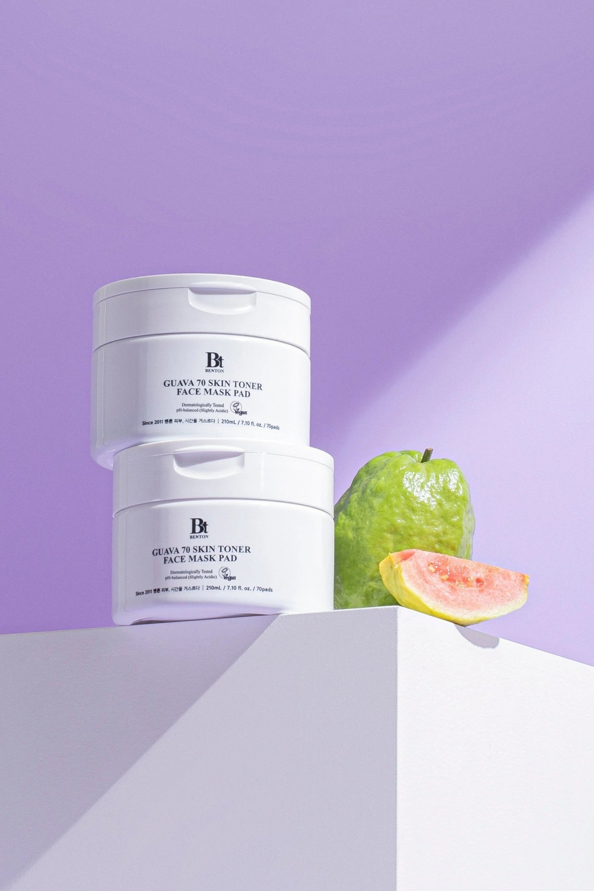 Benton-Guava 70 Skin Toner Face Mask Pad 70pads Yatıştırıcı & Nemlendirici Konsantre Vegan Cilt Pedleri-Cilt Pedi-2-fleurdirect.live