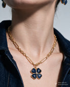 Garden Clover Lapis Necklace