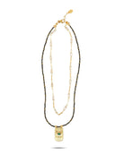 Verdent Evil Eye Double Row Necklace