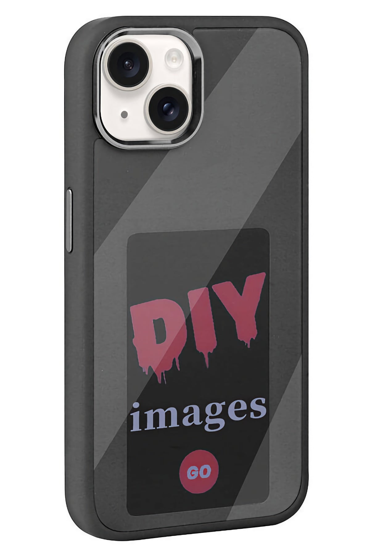Apple Iphone 14 Uyumlu Nfc Resim Yansıtmalı Kılıf Siyah