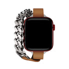 Apple Watch Uyumlu Double Tour Deri Kordon Taba
