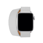 Apple Watch Uyumlu Spiralis Deri Kordon Snow