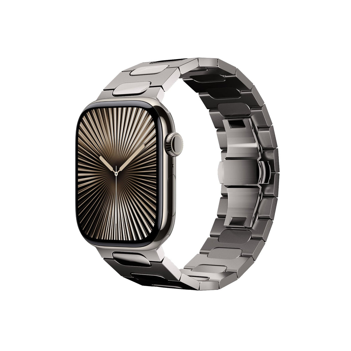 Titanova Apple Watch Uyumlu Titanyum Kordon Naturel
