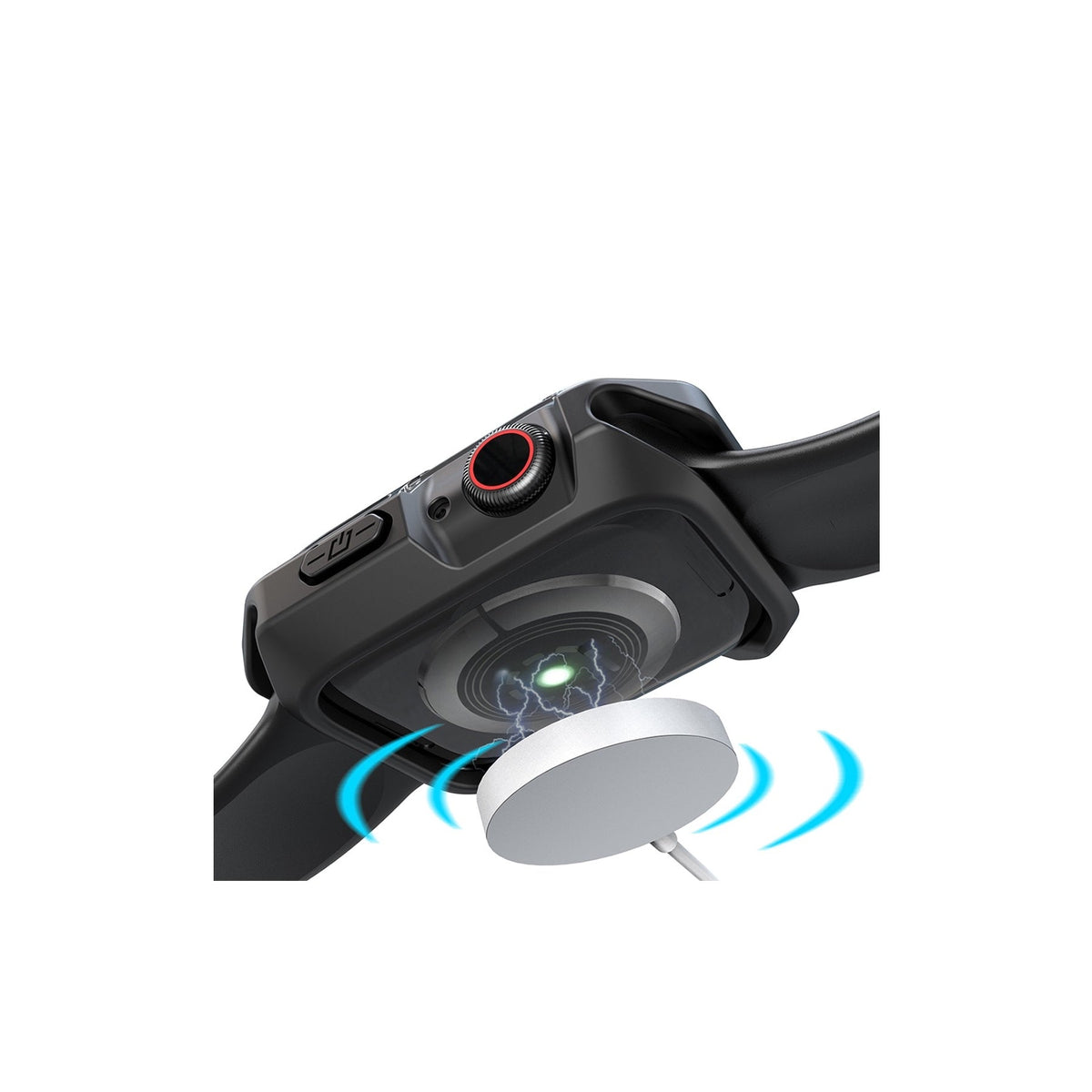 Apple Watch Uyumlu Armor Kasa Koruyucu Dark Black