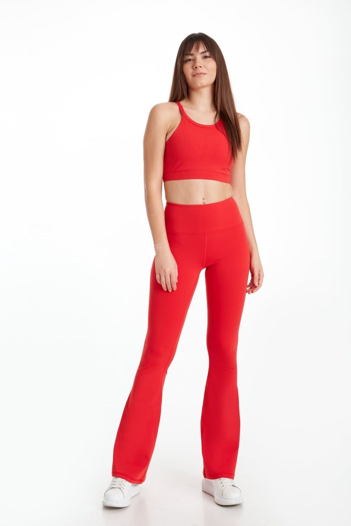 Birdiejay-Birdiesculpt Yoga Pants For Life Kırmızı İspanyol Paça Yoga Ve Spor Taytı-Spor ve Yoga Taytları-4-fleurdirect.live