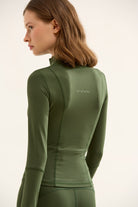 Birdiejay-Birdiesmooth Icon Mode Cropped Pilates Jacket Koyu Zeyti̇n Yeşi̇li̇ Crop Pilates Ceketi-Ceketler-7-fleurdirect.live