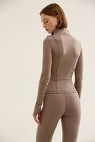 Birdiejay-Birdiesmooth Icon Mode Cropped Pilates Jacket Kum Rengi̇ Crop Pilates Ceketi-Ceketler-3-fleurdirect.live