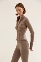 Birdiejay-Birdiesmooth Icon Mode Cropped Pilates Jacket Kum Rengi̇ Crop Pilates Ceketi-Ceketler-7-fleurdirect.live