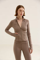 Birdiejay-Birdiesmooth Icon Mode Cropped Pilates Jacket Kum Rengi̇ Crop Pilates Ceketi-Ceketler-9-fleurdirect.live