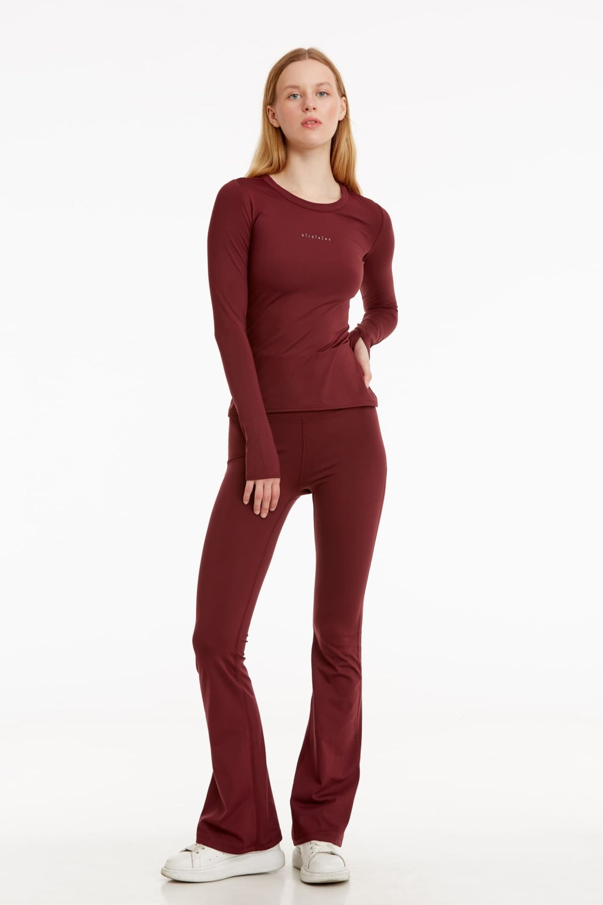 Birdiejay-Birdiesmooth Made For Walking Bootcut Leggings Bordo Bootcut Yoga Ve Spor Taytı-Spor ve Yoga Taytları-3-fleurdirect.live