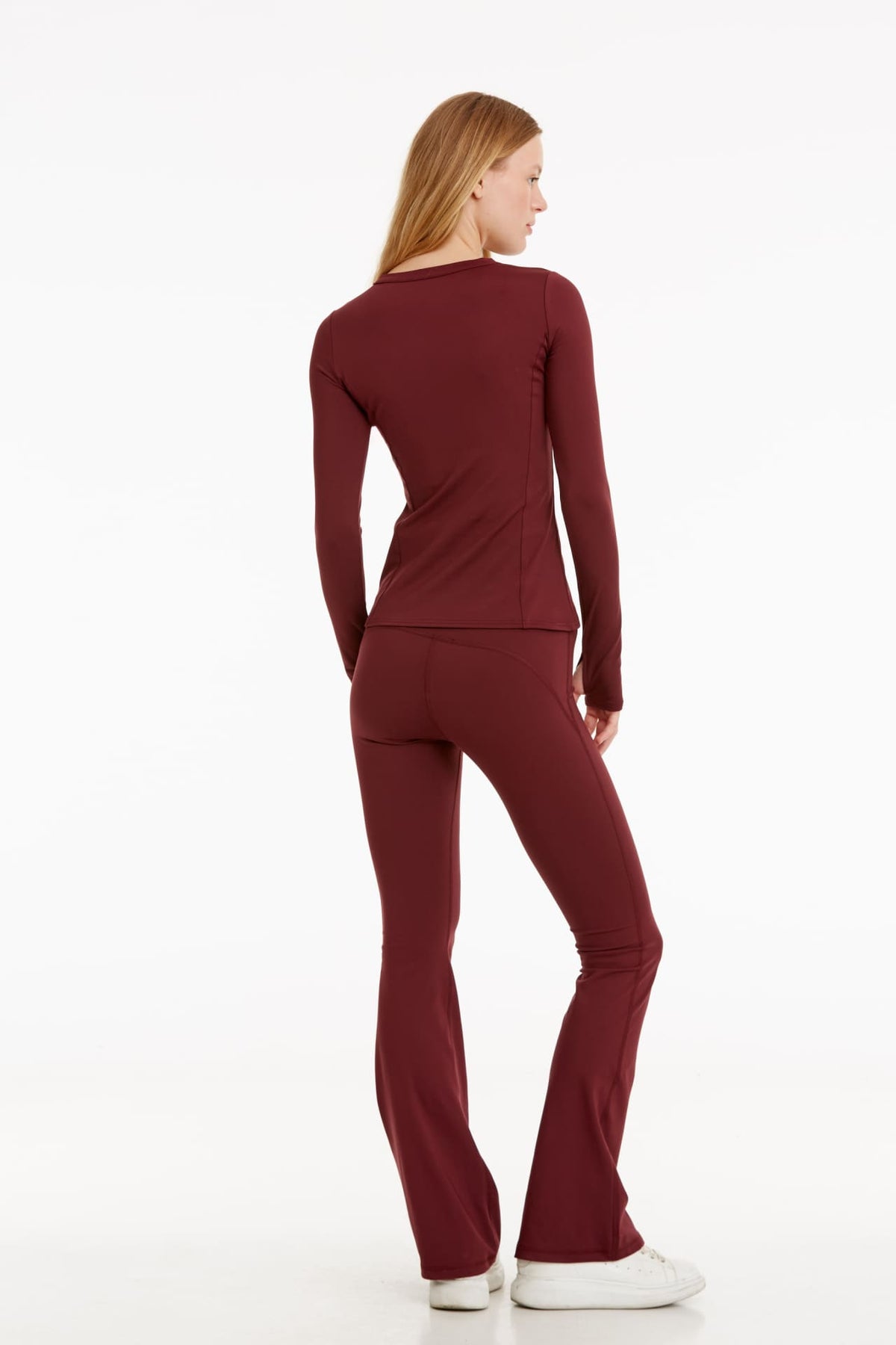 Birdiejay-Birdiesmooth Made For Walking Bootcut Leggings Bordo Bootcut Yoga Ve Spor Taytı-Spor ve Yoga Taytları-7-fleurdirect.live